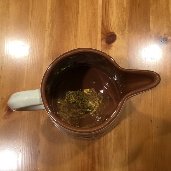 VINTAGE STANGL MCM POTTERY GOLDEN BLOSSOM PITCHER - Picture 5 of 6